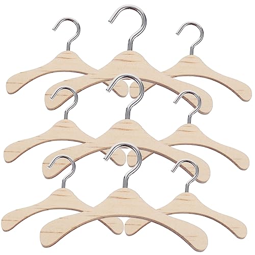 Abaodam Mini-kleiderbügel-Set Aus Holz Für Puppenhaus – 10-teiliger Kleiderbügel Für Bjd-Puppen – Kleiderbügel Für Generation & Puppen Abaodam Mini-kleiderbügel-Set Aus Holz Für Puppenhaus – 10-teiliger Kleiderbügel Für Bjd-Puppen – Kleiderbügel Für Generation & Puppen von Abaodam