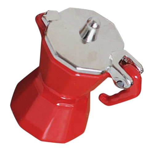 Abaodam Miniatur Kaffeemaschine Modell aus Langlebigem Legierungs Material Robustes Puppenhaus Zubehör für Mini Haus Küche für Mikrolandschaft Dekoration und Kinderspielzeug von Abaodam
