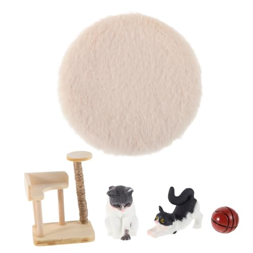 Abaodam Miniatur Katzenkratzbaum Puppenhaus Zubehör Realistisches Klettergerüst aus Holz für Pretend Play und Kleine Katzenfiguren Detailgetreue Miniatur für Kreative Szenen Spielspaß Abaodam Miniatur Katzenkratzbaum Puppenhaus Zubehör Realistisches Klettergerüst aus Holz für Pretend Play und Kleine Katzenfiguren Detailgetreue Miniatur für Kreative Szenen Spielspaß von Abaodam