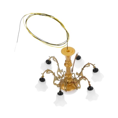 Abaodam Miniatur Kronleuchter Modell Deckenleuchte für Puppenhaus Sandtisch Miniatur Dekoration Wohnzimmer Schlafzimmer Kinderzimmer Weißgold LED Mini Lampe für Mikrolandschaft Abaodam Miniatur Kronleuchter Modell Deckenleuchte für Puppenhaus Sandtisch Miniatur Dekoration Wohnzimmer Schlafzimmer Kinderzimmer Weißgold LED Mini Lampe für Mikrolandschaft von Abaodam