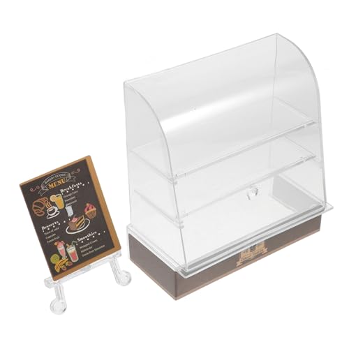 Abaodam Miniatur Kuchenregal für Puppenhaus Kleiner Dessert Modellschrank aus Transparent Braun Zubehör für Miniaturwelt Perfektes Accessoire für Kreative Dekoration Abaodam Miniatur Kuchenregal für Puppenhaus Kleiner Dessert Modellschrank aus Transparent Braun Zubehör für Miniaturwelt Perfektes Accessoire für Kreative Dekoration von Abaodam
