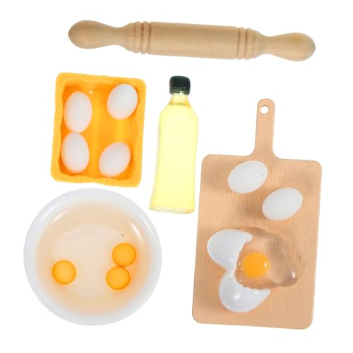 Abaodam Miniatur Küchendekoration Set Nudelholz Schüssel Eier Schneidebrett Und Ö Figur Für Puppenhaus Und Miniatur Küche Dekorative Wohnaccessoires Abaodam Miniatur Küchendekoration Set Nudelholz Schüssel Eier Schneidebrett Und Ö Figur Für Puppenhaus Und Miniatur Küche Dekorative Wohnaccessoires von Abaodam