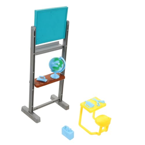 Abaodam Miniatur Lernset mit Mini Tafel Stuhl Schulranzen Langlebige Materialien Realistische Mini Klassenzimmer Dekoration für Puppenhaus Schreibtisch DIY Mikrolandschaft Abaodam Miniatur Lernset mit Mini Tafel Stuhl Schulranzen Langlebige Materialien Realistische Mini Klassenzimmer Dekoration für Puppenhaus Schreibtisch DIY Mikrolandschaft von Abaodam
