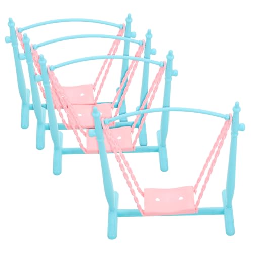 Abaodam Miniatur Puppen Schaukel Teiliges Schaukelspielzeug für Puppenhaus für Garten und Spielplatz Szenen Robust und Langlebig Fördert Kreatives von Abaodam