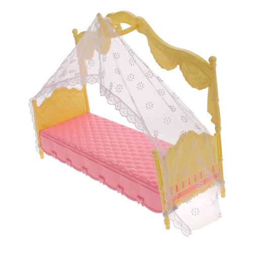 Abaodam Miniatur Puppenbett Robustes für Puppenhaus Praktische Möbel für Rollenspiele Detaillierte Gestaltung für Kinderzimmer für Kreative Wohnideen von Abaodam