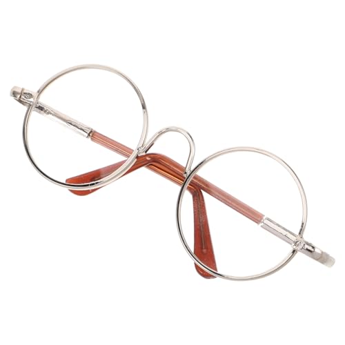 Abaodam Miniatur Puppenbrille Runde Silberne Metallfassung Fein gearbeitet für DIY Puppenmode Fotorequisit Vielseitiges Mini Zubehör für Puppenhaus und Kostüm Abaodam Miniatur Puppenbrille Runde Silberne Metallfassung Fein gearbeitet für DIY Puppenmode Fotorequisit Vielseitiges Mini Zubehör für Puppenhaus und Kostüm von Abaodam