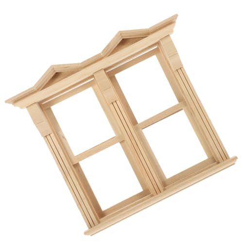 Abaodam Miniatur Puppenhaus Fenster aus Holz Robustes DIY Zubehör Wiederverwendbar und Bruchfest für Kleine Hausdekorationen und Kreative Abaodam Miniatur Puppenhaus Fenster aus Holz Robustes DIY Zubehör Wiederverwendbar und Bruchfest für Kleine Hausdekorationen und Kreative von Abaodam