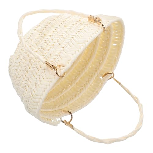 Abaodam Miniatur-Puppenhaus-Handtasche, handgewebte Strohtasche für Puppen-Display und Aufbewahrung, kleiner Picknickkorb für Puppen, Miniatur-Handtasche von Abaodam