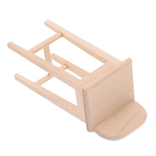Abaodam Miniatur Puppenhaus Hochstuhl Modell Dekorativer Mini Hocker Stuhl für Puppenhaus Deko Glatte Oberfläche Strapazierfähig als Küchenstuhl und Schlafzimmer Ornament Abaodam Miniatur Puppenhaus Hochstuhl Modell Dekorativer Mini Hocker Stuhl für Puppenhaus Deko Glatte Oberfläche Strapazierfähig als Küchenstuhl und Schlafzimmer Ornament von Abaodam