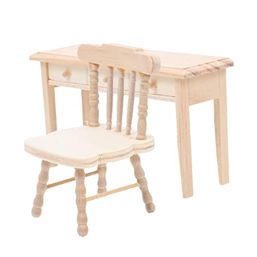Abaodam Miniatur Puppenhaus Möbel Set Holz Miniatur Tisch und Stuhl Handgefertigtes Puppensitz Ornament Klassisch Langlebig als Mini Haus Dekoration Abaodam Miniatur Puppenhaus Möbel Set Holz Miniatur Tisch und Stuhl Handgefertigtes Puppensitz Ornament Klassisch Langlebig als Mini Haus Dekoration von Abaodam