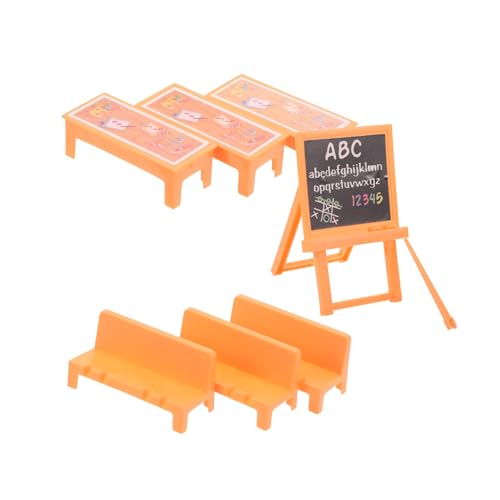 Abaodam Miniatur Puppenhaus Möbel Spieltisch Mit Stuhl Und Tafel Leichtes Tragbares Klassenzimmer Spielset Für Kreatives Lernen Und Rollenspiel Im Kinderzimmer Abaodam Miniatur Puppenhaus Möbel Spieltisch Mit Stuhl Und Tafel Leichtes Tragbares Klassenzimmer Spielset Für Kreatives Lernen Und Rollenspiel Im Kinderzimmer von Abaodam