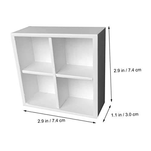 Abaodam Miniatur Puppenhaus Möbel Teilig Holz Mini Schrank Weiß Langlebig Glatt Sicher Abaodam Miniatur Puppenhaus Möbel Teilig Holz Mini Schrank Weiß Langlebig Glatt Sicher von Abaodam
