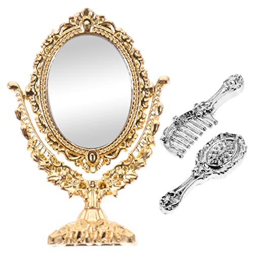 Abaodam Miniatur Puppenhaus Spiegel Oval Dekorativer Miniaturspiegel für Leichtes Detailreiches Puppenhaus Zubehör als Geburtstags und Kindertagsgeschenk Simulierte Dekoration Abaodam Miniatur Puppenhaus Spiegel Oval Dekorativer Miniaturspiegel für Leichtes Detailreiches Puppenhaus Zubehör als Geburtstags und Kindertagsgeschenk Simulierte Dekoration von Abaodam