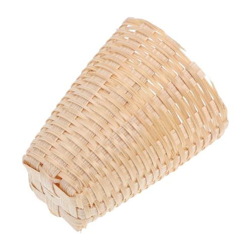 Abaodam Miniatur Puppenhauskorb Kleiner Gewebter Bambuskorb Mini Picknickkorb Kleiner Korb Dekorativer Blumenkorb Miniatur Brotkorb von Abaodam