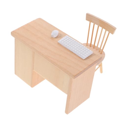 Abaodam Miniatur Puppenhausmöbel Moderner Büro Tisch Stuhl Mit Tastatur Maus Realistische Miniatur Möbel Für Rollenspiel Abaodam Miniatur Puppenhausmöbel Moderner Büro Tisch Stuhl Mit Tastatur Maus Realistische Miniatur Möbel Für Rollenspiel von Abaodam