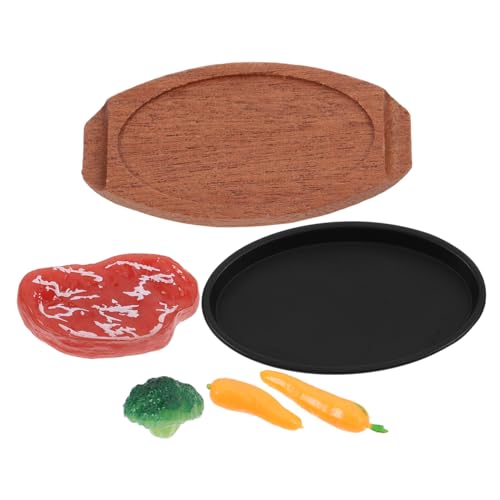 Abaodam Miniatur Steakmodell aus Fake Meat Realistisch Simuliertes Spielküchen Zubehör Detailgetreues Puppenhaus Essen Leicht Tragbar Kreatives Dekorationsobjekt für Sammler Abaodam Miniatur Steakmodell aus Fake Meat Realistisch Simuliertes Spielküchen Zubehör Detailgetreues Puppenhaus Essen Leicht Tragbar Kreatives Dekorationsobjekt für Sammler von Abaodam