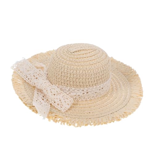 Abaodam Miniatur Strohhut mit Spitzenband Handgefertigt Stabiler Sitz Filigrane Detailarbeit Beige für Puppen Bastelprojekte und Dekoration Abaodam Miniatur Strohhut mit Spitzenband Handgefertigt Stabiler Sitz Filigrane Detailarbeit Beige für Puppen Bastelprojekte und Dekoration von Abaodam