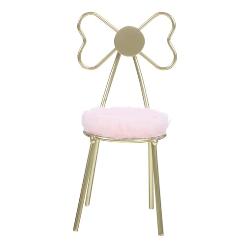 Abaodam Miniatur Stuhlmodell mit Kissen Dekorative Miniaturmöbel für Puppenhäuser und Mikrolandschaften Rosa für Kreative Szenen und Fotorequisiten von Abaodam