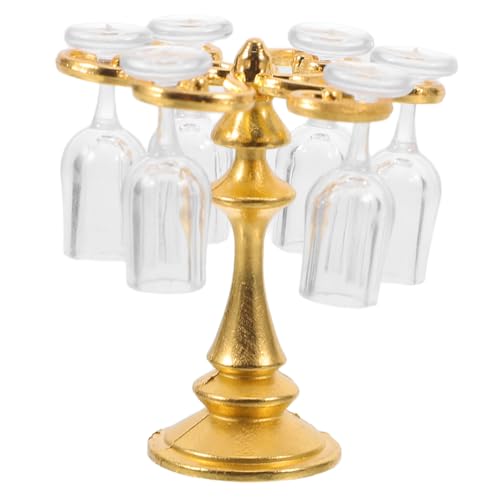 Abaodam Miniatur-weinregal Mit Glashaltern Aus Kunststoff Puppenhauszubehör Für Mikrolandschaften Miniatur-esstischdekorationen Für Sammler Abaodam Miniatur-weinregal Mit Glashaltern Aus Kunststoff Puppenhauszubehör Für Mikrolandschaften Miniatur-esstischdekorationen Für Sammler von Abaodam
