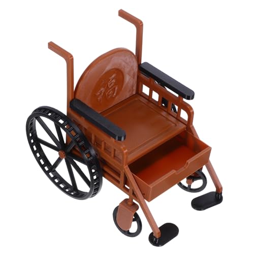 Abaodam Miniatur für Puppenhaus Realistisches Modell Mini Zubehör Brauner Arbeitsrollstuhl Puppenmöbel Medizinische Szene Rollenspiel für Bjd Puppen Sammler Abaodam Miniatur für Puppenhaus Realistisches Modell Mini Zubehör Brauner Arbeitsrollstuhl Puppenmöbel Medizinische Szene Rollenspiel für Bjd Puppen Sammler von Abaodam
