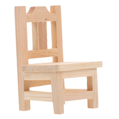 Abaodam Miniatur -holzhocker -Modell Dollhouse Möbel Ideal Für Miniaturküche Und Wohnzimmer Kleine Holzhocker Für Handwerk Und Hausdekoration von Abaodam