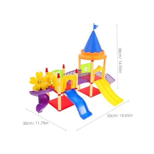 Abaodam Miniatur spielplatzrutsche Modellspielzeug Dekoration Realistisch Detailliert für Drinnen und Draußen von Gleichgewicht und Koordination Abaodam Miniatur spielplatzrutsche Modellspielzeug Dekoration Realistisch Detailliert für Drinnen und Draußen von Gleichgewicht und Koordination von Abaodam