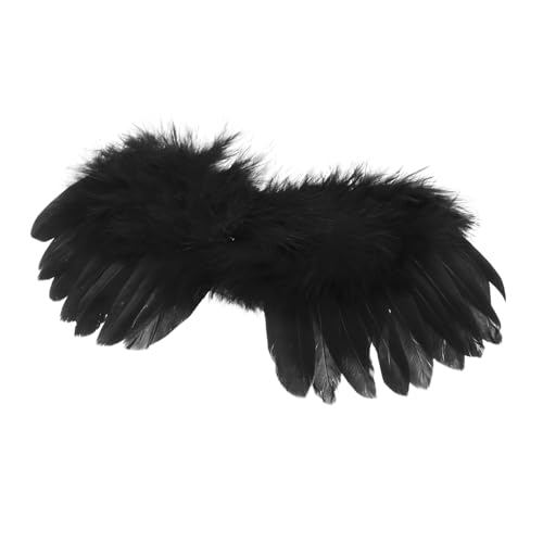 Abaodam Miniaturengel Flügel für Puppen Schwarzes Engel Kostüm Zubehör für Rollenspiele für Partys Geburtstage und Feiertage Vielseitig Einsetzbar und Langlebig von Abaodam