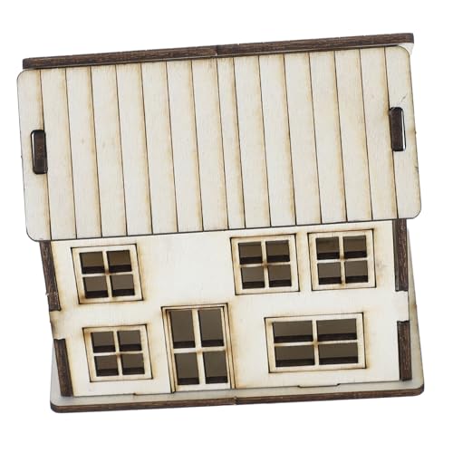 Abaodam Miniaturhaus Bastelset Basteln Weihnachtsdorf Selber Machen Miniatur-hütte Für Puppenhaus Kabinenmodell Lebkuchenhaus Weihnachten DIY Mini House Weihnachtsszenenfiguren Holz Beige Abaodam Miniaturhaus Bastelset Basteln Weihnachtsdorf Selber Machen Miniatur-hütte Für Puppenhaus Kabinenmodell Lebkuchenhaus Weihnachten DIY Mini House Weihnachtsszenenfiguren Holz Beige von Abaodam
