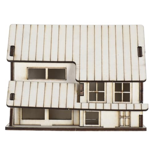Abaodam Miniaturhaus Hausmontagemodell Weihnachtsdorf Zubehör 3D-Puzzle- Machen Sie Ihr Eigenes 3D- Blockhaus Selbst Bauen Weihnachtsdorf Selber Machen DIY Mini House Holz Beige Abaodam Miniaturhaus Hausmontagemodell Weihnachtsdorf Zubehör 3D-Puzzle- Machen Sie Ihr Eigenes 3D- Blockhaus Selbst Bauen Weihnachtsdorf Selber Machen DIY Mini House Holz Beige von Abaodam