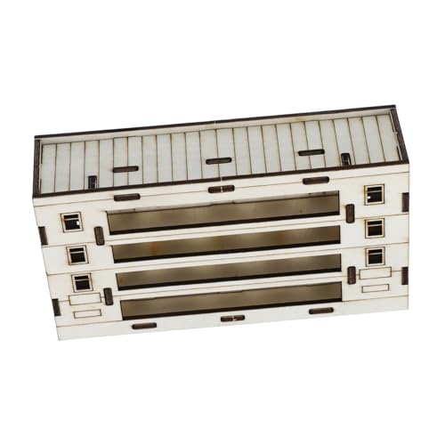 Abaodam Miniaturhaus Materialien Für Architekturmodelle Kleiner Hausbausatz Kleines Mini-hausbausatz Winziges Architekturmodellbaubedarf Mini- -bausatz Hausmodell Beige Holz von Abaodam