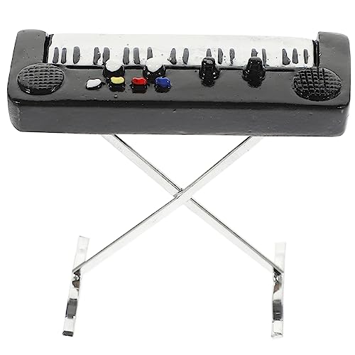 Abaodam Miniaturisiertes Elektronisches Klavier Modell Dekorative Puppenhaus Musikinstrument für DIY Miniaturenszenen Farbvarianten für Sammler und Miniatur Dekoration von Abaodam