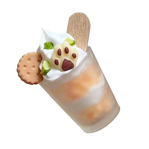 Abaodam Miniatur Katzenkralle Keks EIS Puppenhaus Zubehör Lebendige Kleiner Eiscreme Dekoration für Selbstgemacht Kleiner Häuser Puppenhaus Essen Miniatur Lebensmittel Ornament von Abaodam