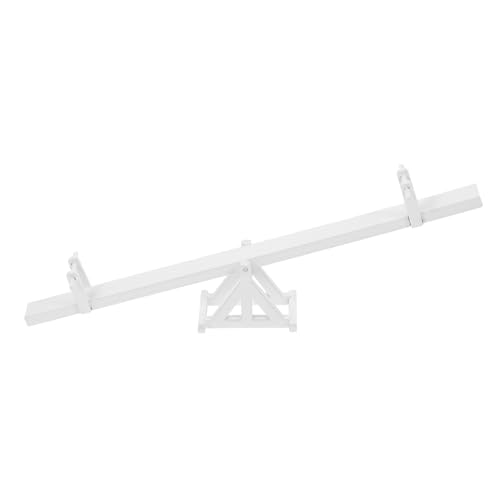 Abaodam Miniaturmöbel Wippe Miniaturbausatz Schaukästen Brettspiel Zubehör Autostange Zappeldekor Miniaturen Bälle Wohnung Figur Wohnmobil Puppe Holz Weiß von Abaodam