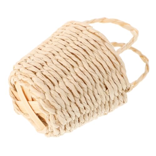 Abaodam Miniaturpuppenhauszubehör Rattan Kleiner Eierkorb Winzig von Abaodam