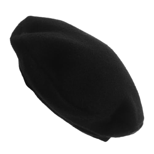 Abaodam Minihüte zum Basteln Puppenaccessoires Puppenmütze Puppenmode Puppenkleidung Wollmütze für Puppen Mini-Bowlerhut Tea -Party -Gefälligkeiten französischer Hut Mini-Hut Wolle Black von Abaodam