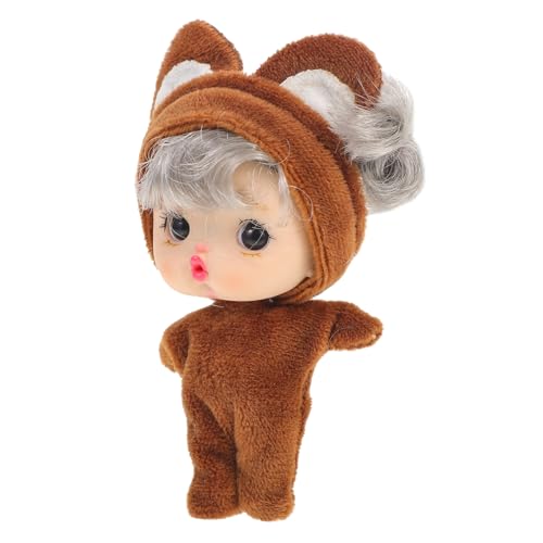 Abaodam Mini-Reborn-Puppe Weiche Babypuppe Für Mädchen Cartoon-Puppe Für Jungen Und Mädchen Spielzeug Kleinkindpuppe Schlafzimmerdekor Spielzeug von Abaodam