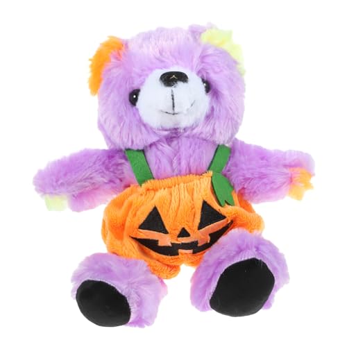 Abaodam Mit Kürbis gefülltes Bärenkissen Halloween plüschtier Halloween Dekoration halloweendekorationen Halloween Decor Halloween - geschmeidiges Plüschbärenkissen Plüsch- von Abaodam