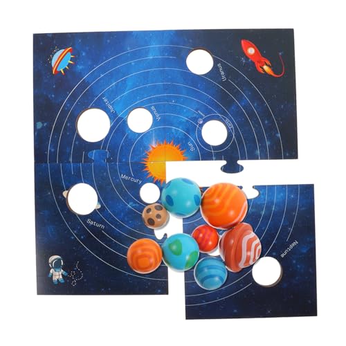 Abaodam Modell Board Für Kinder Mit Holz Solarsystem Für Kinder Montessori Bildungsspielzeug Zur Verbesserung Der Logikausbildung Und Der Gehirnentwicklung Durch Einbindung Von von Abaodam