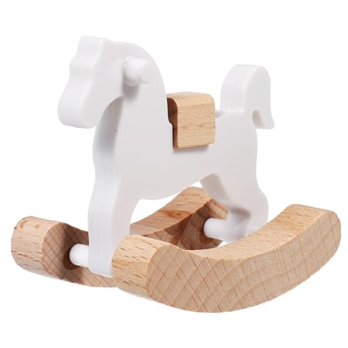 Abaodam Modell Schaukelstuhl Schaukelpferd Miniatur Puppenhaus Möbel Mini Puppenhaus Möbel Puppenhaus Möbel Holz von Abaodam