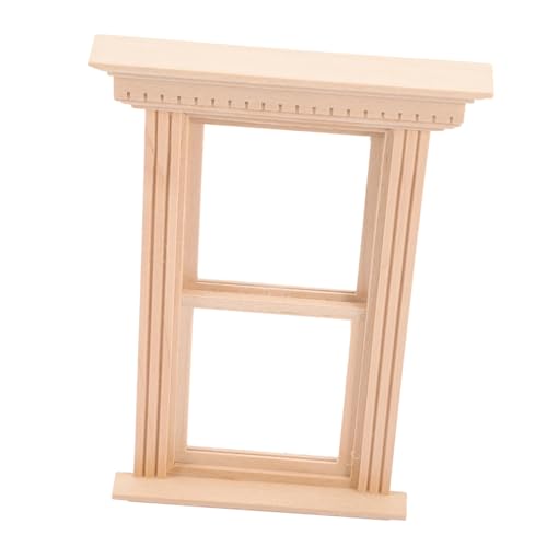 Abaodam Modell aus Unbemalt für DIY Langlebig und Realistisch Geeignet als Miniatur Fensterzubehör für Puppenhäuser und Bastelprojekte von Abaodam