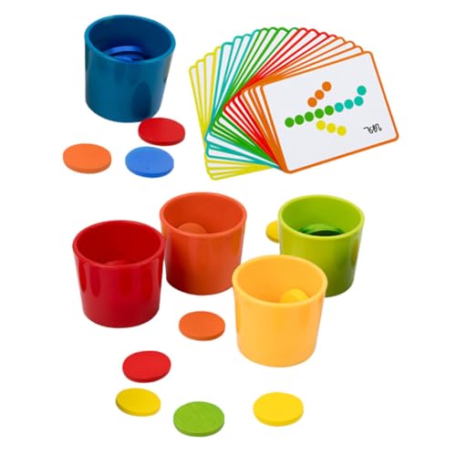 Abaodam Spielzeug Farbsortierbecher Jungen Und Mädchen Pädagogisches Matching-Puzzle-Spielzeug Holzsortierspiel Für Kleinkinder Im Alter Von 1–3 Jahren Abaodam Spielzeug Farbsortierbecher Jungen Und Mädchen Pädagogisches Matching-Puzzle-Spielzeug Holzsortierspiel Für Kleinkinder Im Alter Von 1–3 Jahren von Abaodam