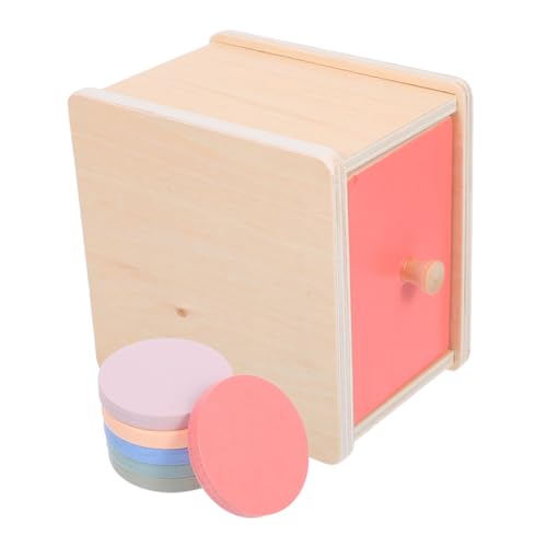 Abaodam Montessori Farblernspielzeug mit Sortierbox für Kleinkinder Jahre Feinmotorik Kognitive Entwicklung Interaktive Münzbox für Farberkennung und Logisches Denken von Abaodam