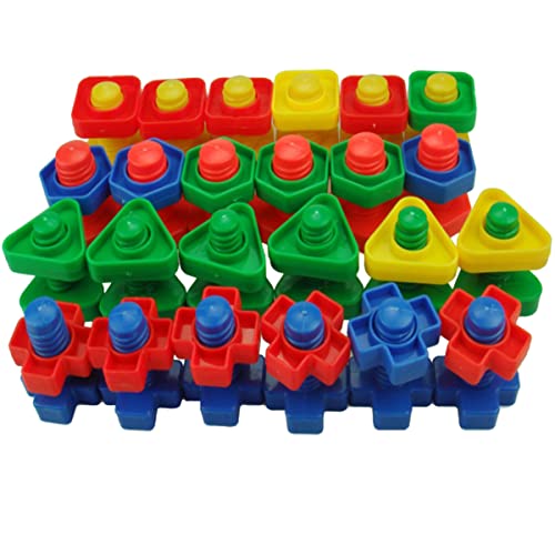 Abaodam Jumbo-muttern-Schrauben-Set für Kleinkinder Feinmotorik Badespielzeug Form- und Farberkennung Vorschul-lernspielzeug Abaodam Jumbo-muttern-Schrauben-Set für Kleinkinder Feinmotorik Badespielzeug Form- und Farberkennung Vorschul-lernspielzeug von Abaodam