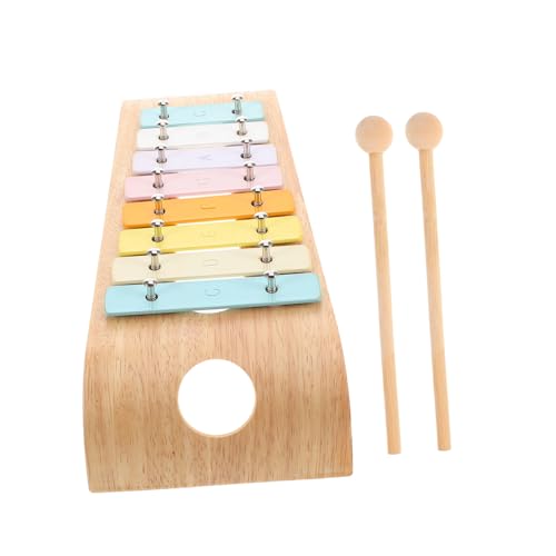 Abaodam Montessori Glockenspiel für Kleinkinder Note Xylophon aus Aluminium Kinderfreundliches Musikinstrument für Musikalische Entwicklung im Vorschulalter Fördert die Kreativität Lernen von Abaodam