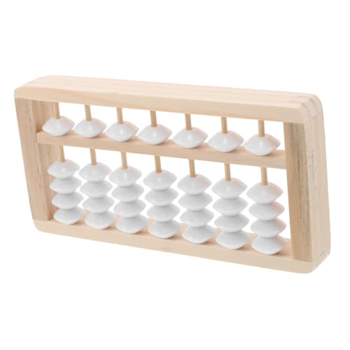 Abaodam Montessori Holz Abacus für Junge Mädchen Pädagogisches Lernspielzeug Dekorativer Foto für Ersten Geburtstag Spielzimmer Vielseitiges Lernhilfsmittel von Abaodam