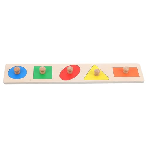 Abaodam Montessori Holz Knopf Puzzle Geometrisches Steckpuzzle aus Holz Farben und Formerkennung für Kleinkinder Motorikförderndes Lernspielzeug für Ab Monaten Abaodam Montessori Holz Knopf Puzzle Geometrisches Steckpuzzle aus Holz Farben und Formerkennung für Kleinkinder Motorikförderndes Lernspielzeug für Ab Monaten von Abaodam