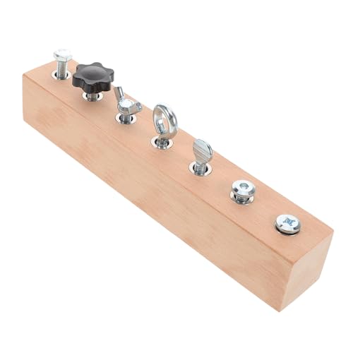 Abaodam Montessori Holz Pegboard Motorisches Activity Board für Kleinkinder Fördert Hand Auge Koordination und Kognitive Entwicklung Langlebiges Pädagogisches für Frühkindliches Lernen von Abaodam