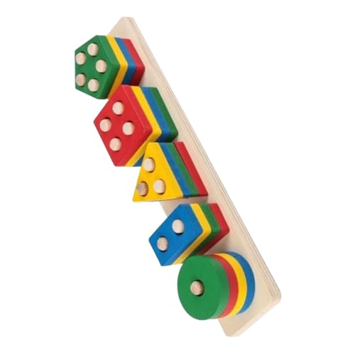 Abaodam Montessori Holz Steckspiel Bunte Geometrische Formen für Kleinkinder Jahre Pädagogisches Babyspielzeug zur Feinmotorik und Formenerkennung Sicher Langlebig Abaodam Montessori Holz Steckspiel Bunte Geometrische Formen für Kleinkinder Jahre Pädagogisches Babyspielzeug zur Feinmotorik und Formenerkennung Sicher Langlebig von Abaodam