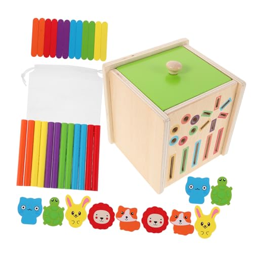 Abaodam Montessori Holzfarben Sortierspielzeug Farb Formerkennung Feinmotorik Pädagogisches Lernspiel für Ab Jahren Frühkindliche Farb Formzuordnung von Abaodam