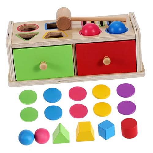 Abaodam Montessori Holzspielzeug Formensortierer Buntes Lernspielzeug für Kleinkinder Robuste Bauweise von Farb und Formenerkennung für Zuhause und Vorschule Motorik und Abaodam Montessori Holzspielzeug Formensortierer Buntes Lernspielzeug für Kleinkinder Robuste Bauweise von Farb und Formenerkennung für Zuhause und Vorschule Motorik und von Abaodam